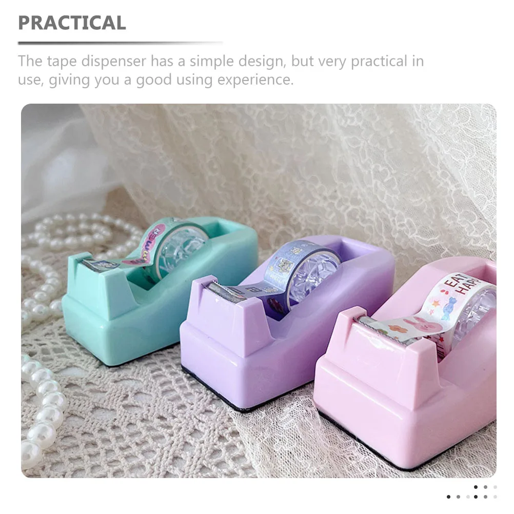 

Color Tape Machine Adhesive Holder Desktop Dispenser Washi Dispensers Cute Small