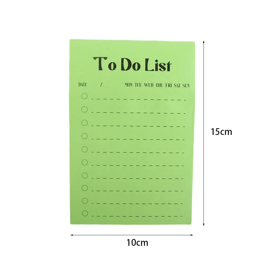 Sticky Note Notepad para Estudantes, Estudando Planejamento, Schedule Memo Pad, To Do List, Checklist Notepad, Material de Escritório, Papelaria