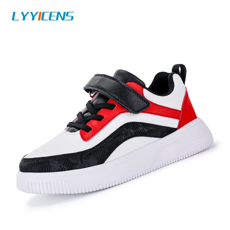 Fashion Leather Surface Children Casual Shoes All Seasons Kids Shoes for Girl Kids Sneakers New Students Running Sports Shoes