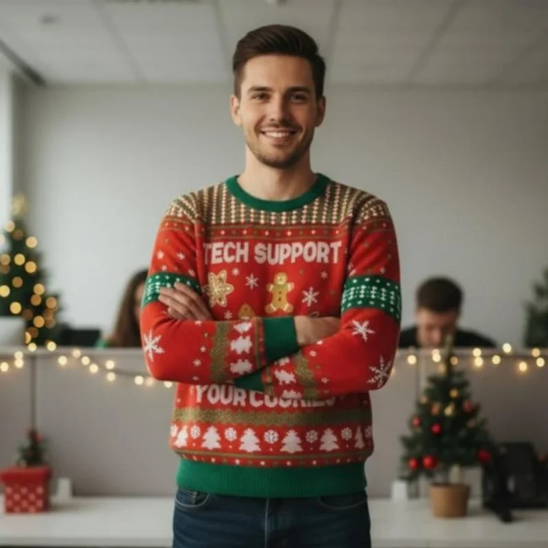 

Винтажные осенние свитера, модные шикарные толстовки с длинным рукавом и круглым вырезом, рождественские украшения, мужские пуловеры с принтом пряничного человечка