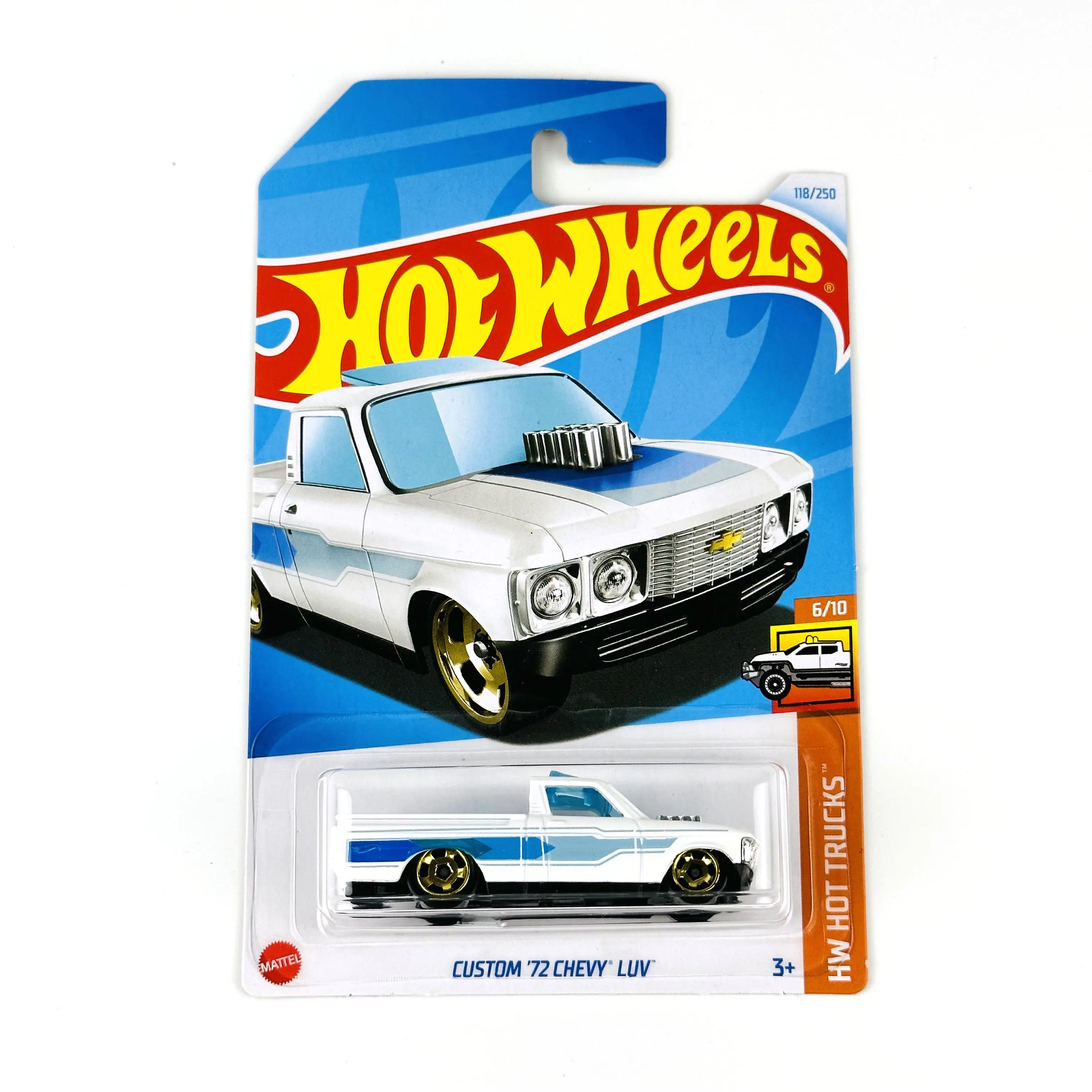 

2024-118 Hot Wheels Cars CUSTOM '72 CHEVY LUV 1/64 Коллекция металлических литых моделей игрушечных транспортных средств