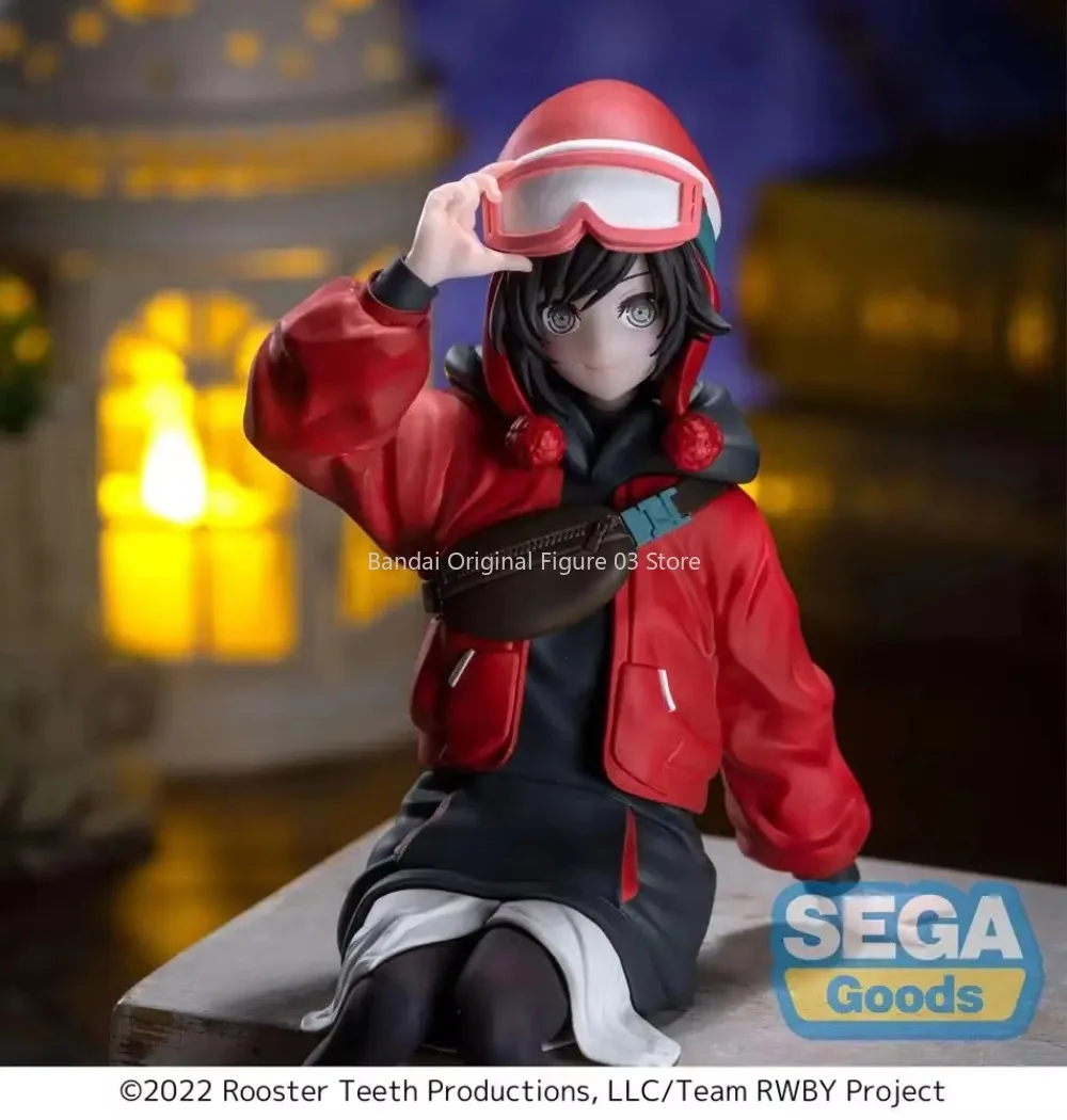 SEGA 오리지널 RWBY 루비 로즈 바이스 Schnee 애니메이션 캐릭터 모델 장식 컬렉션 피규어 어린이 장난감 크리스마스 생일 선물