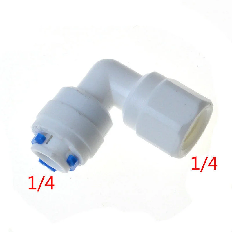 

5PCS1/4" OD Hose 1/4" female Elbow Connection Quick Connector RO Water Reverse