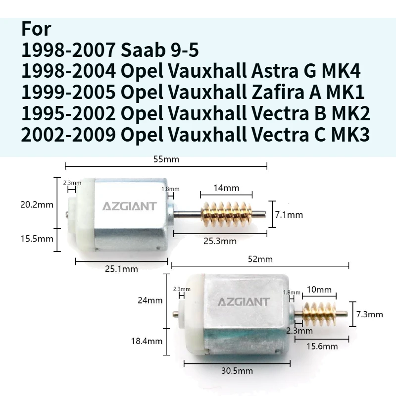 

Central Locking Motor For Saab 9-5 Opel Vauxhall Astra G Zafira A Vectra B C Car Door Lock Center Control Actuator Power Repair