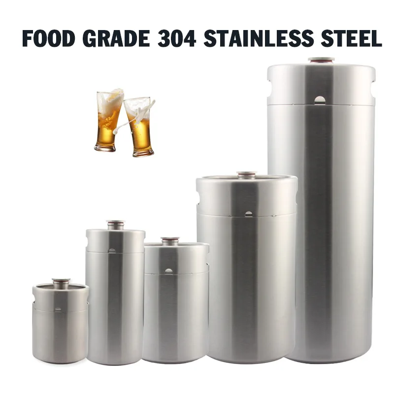 304ステンレス鋼製加圧ビール樽-多目的コーヒー自家醸造二次発酵用