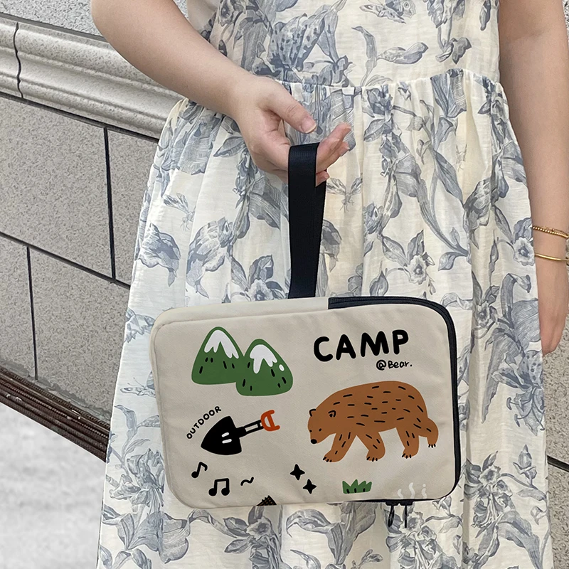 

Человеческая коллекция уток и тигров, нишевая сумка для хранения iPad, холщовая сумка для ноутбука и планшета