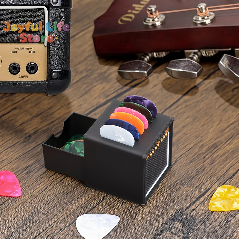 3D Printed Waterproof Dustproof Guitar Picks Organizer Portable Guitar Pick Holder With Drawer Picks Storage And Display Gifts