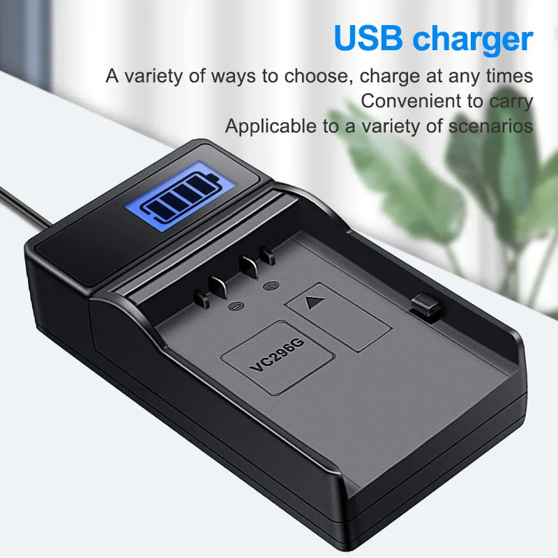 

HQIX for JVC GY-HC550 GY-HC500 Camera BN-VC296G Battery USB Charger