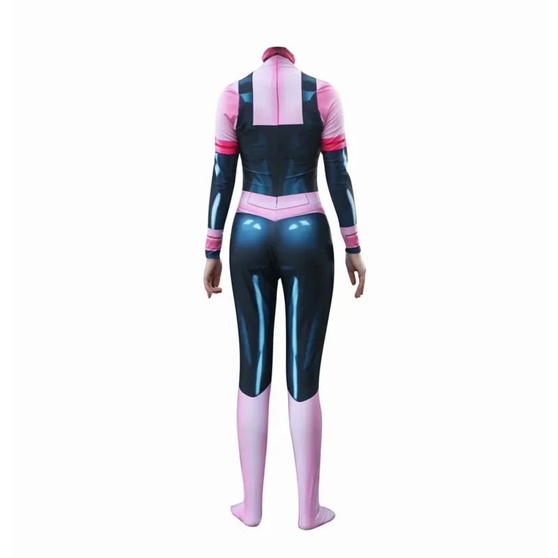 بدلة قطعة واحدة من My Hero Academy Uraraka Ochako بدلة قفز أنيمي Boku No Hero Academy OCHACO بدلة Catsuit Zentai