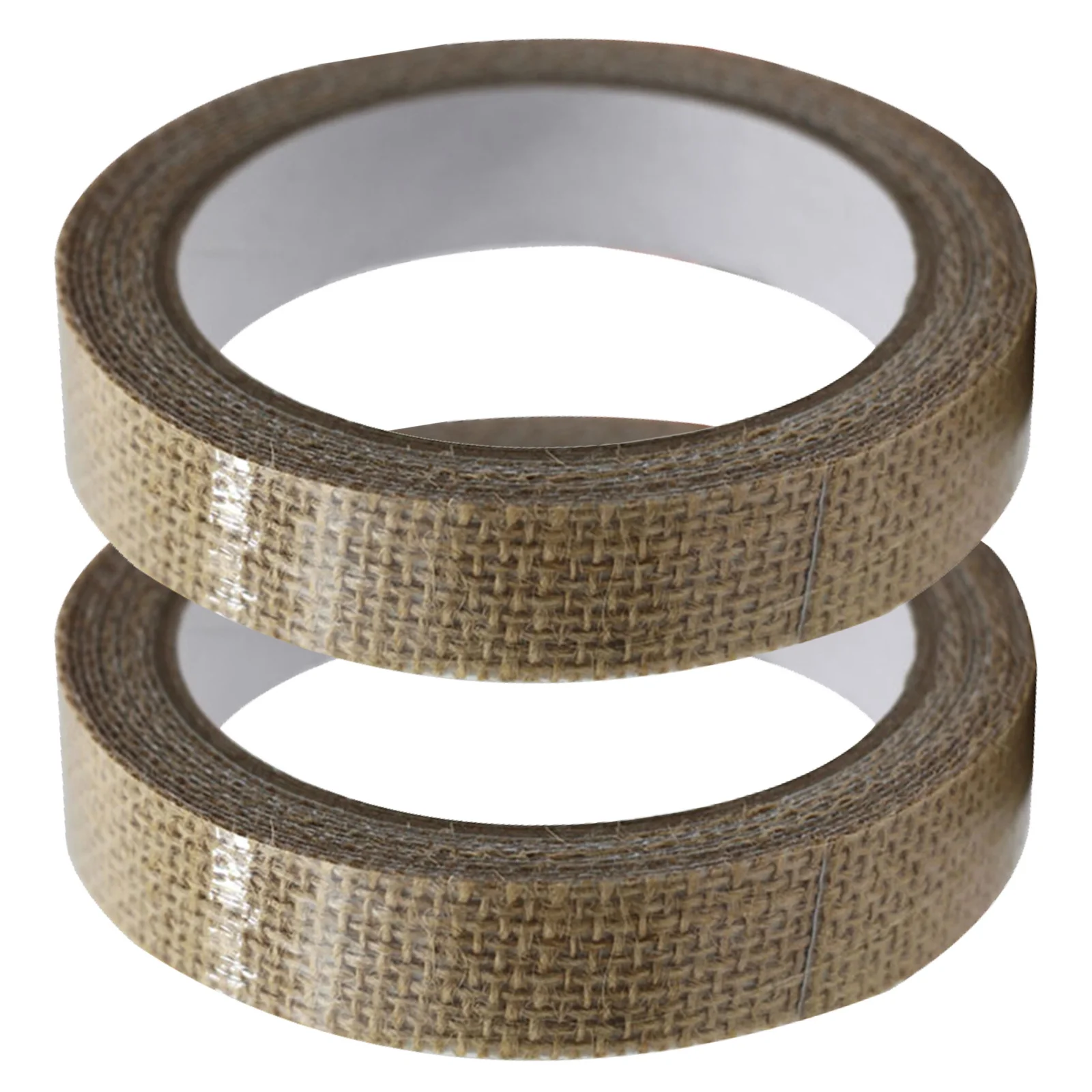 

2 PCS Flax Tape Masking Decorative Tape Sticky Craft Linen Trim Ribbon Adhesive Tape for Scrapbooking Crafts DIY Planner
