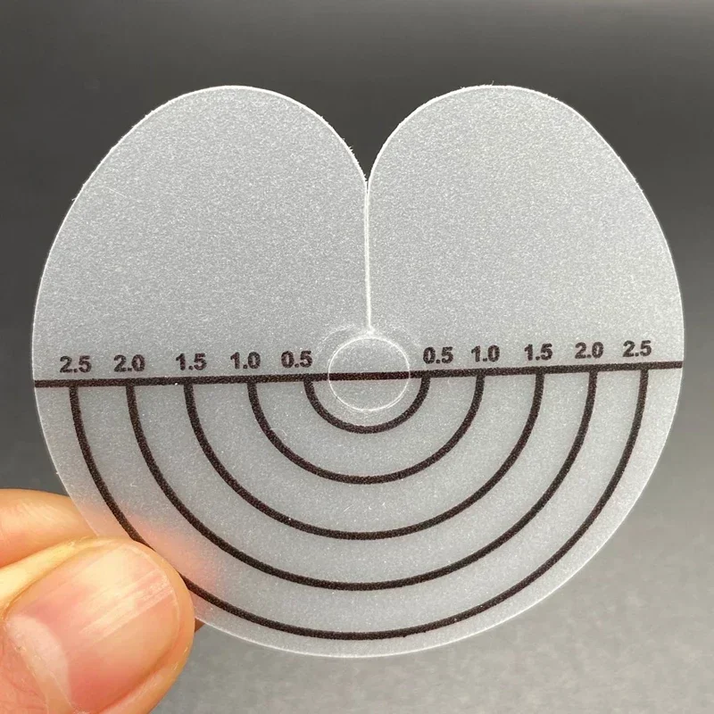 

Round Scalp Shield Heat Fusion Protector Shield Protector with Measurement Hair Extension For Salons Transparent tape scale