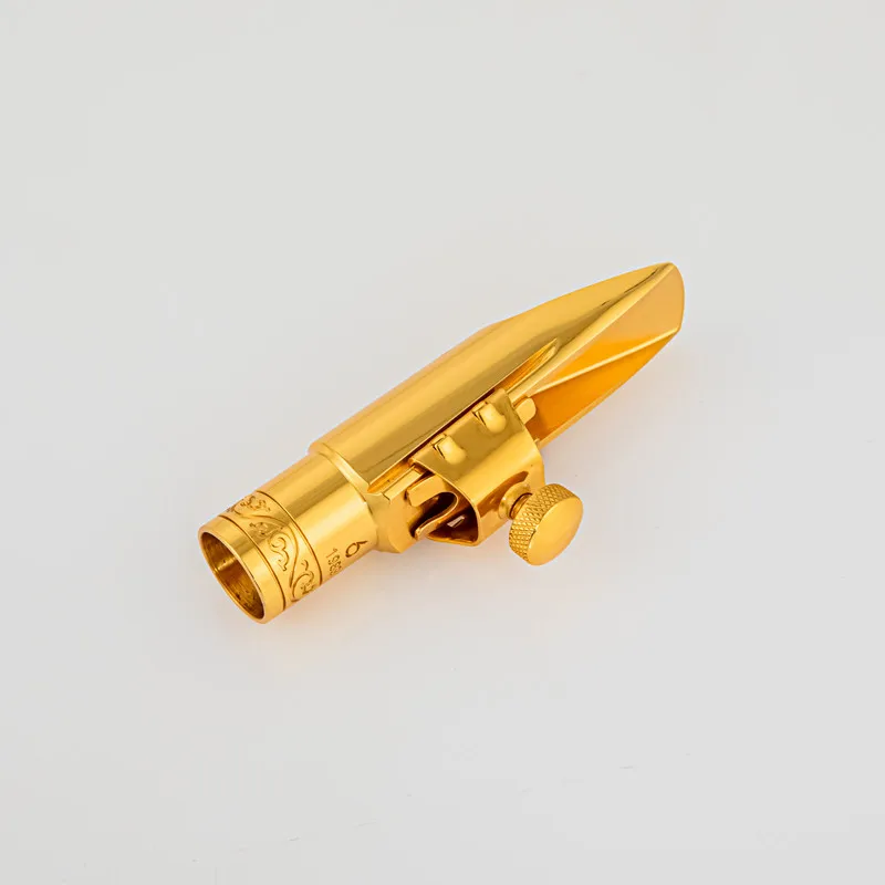 High Quality Professional Tenor Soprano Alto Saxophone Metal Mouthpiece Gold Plating Sax Mouth Pieces Accessories Size 5 6 7 8