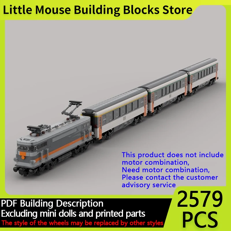 

Модель городской автомобиль MOC, строительные кирпичи, французская железная дорога, экспресс-поезд, модульная технология, подарки, праздник, сборка, детские игрушки, костюм