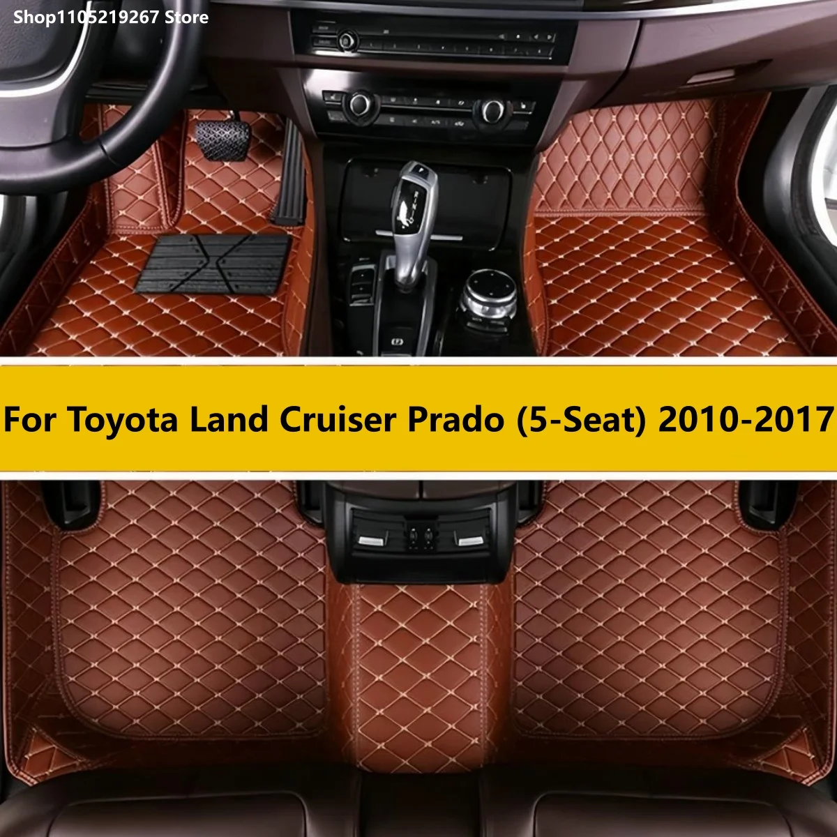 

Car Floor Mats For Toyota Land Cruiser Prado 5-Seat 2010 2011 2012 2013 2014 2015 2016 2017 Auto Carpets Foot Coche Accessorie