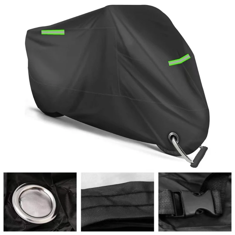 Outdoor Motorcycle Cover Outdoor Protection Tear Proof Ventilation Rain Dust Sun GTWS