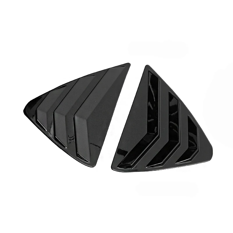 Rear Side Window Louver Vent Cover Shutter Blinds Panel Trims For Mazda CX-5 CX5 KF KE 2013 14 -2016 2017-2022 ABS Car Styling