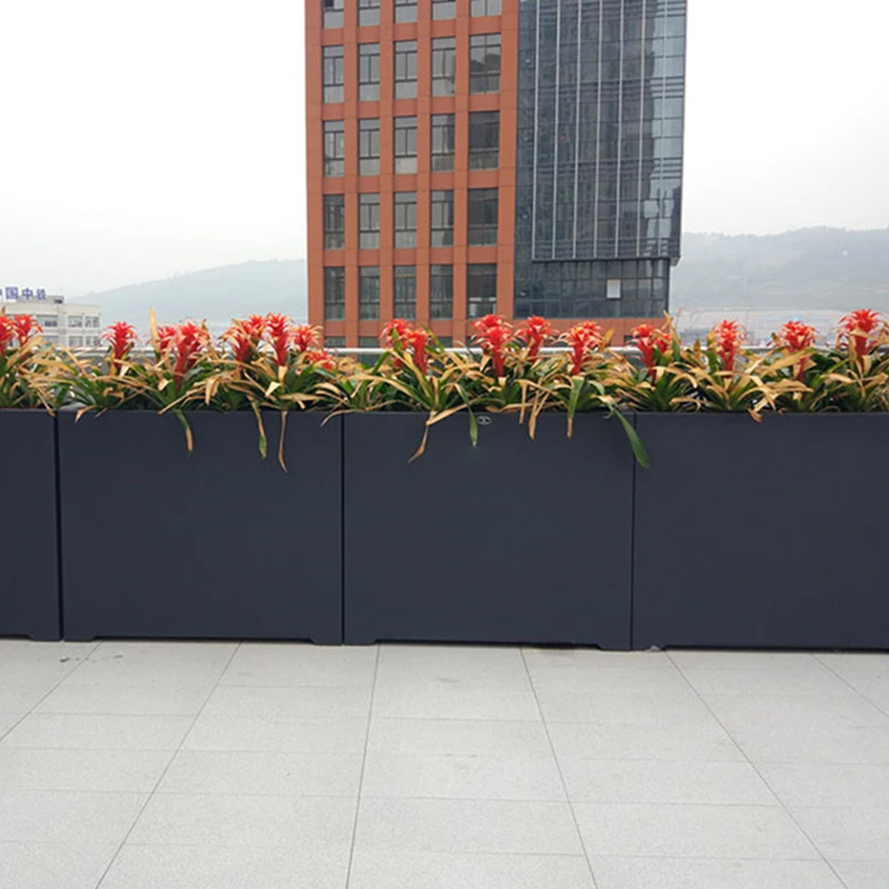 صندوق زراعة مستطيل طويل جديد احترافي 2025 في الهواء الطلق #3