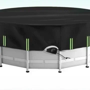 

For Durable Round Pool Cover for Winter with Tear Resistant Material UV Protection and Patented Windproof Design