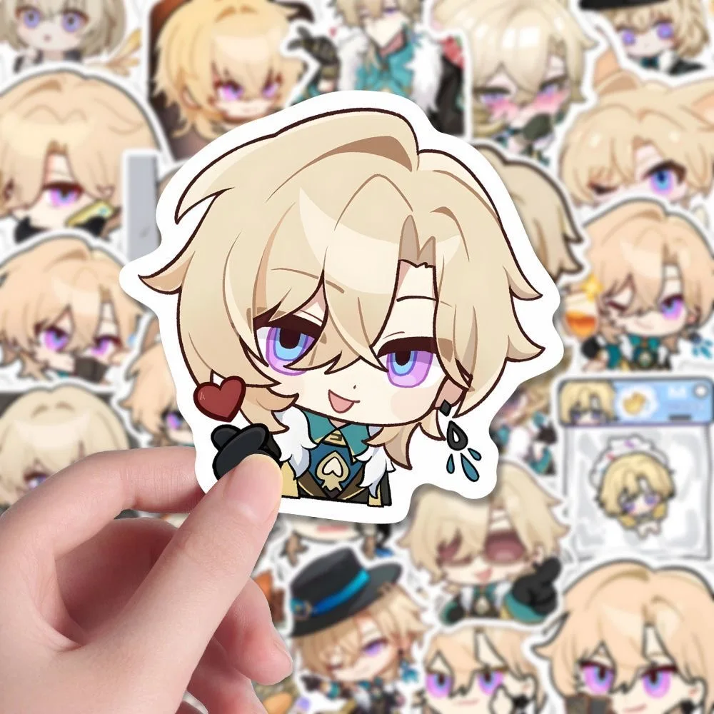 Sunsyea Honkai Star Rail Merch karakterstickers Aventurijn 49-delige anime-collectie