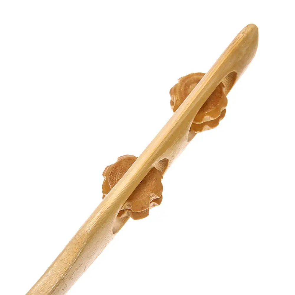 Practical Massager Itch Massage Tool Massage Roll Aid Stick Anti-Itch Tool Bamboo Back Scratcher Massage Roller