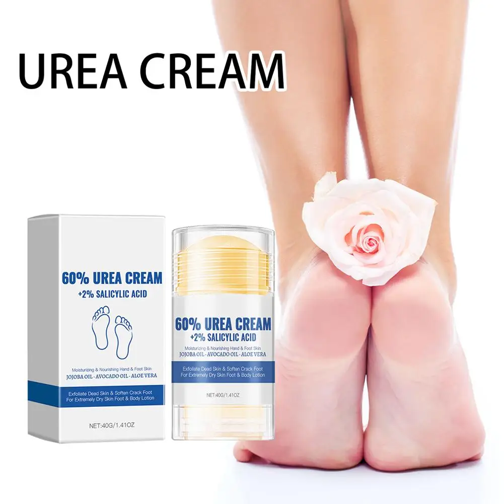 

60% Urea Foot Hydrating Cream with 2% Salicylic Acid Feet Dry Gentle Moisturizing Softening Restorative Exfoliation Cracked Q7A2