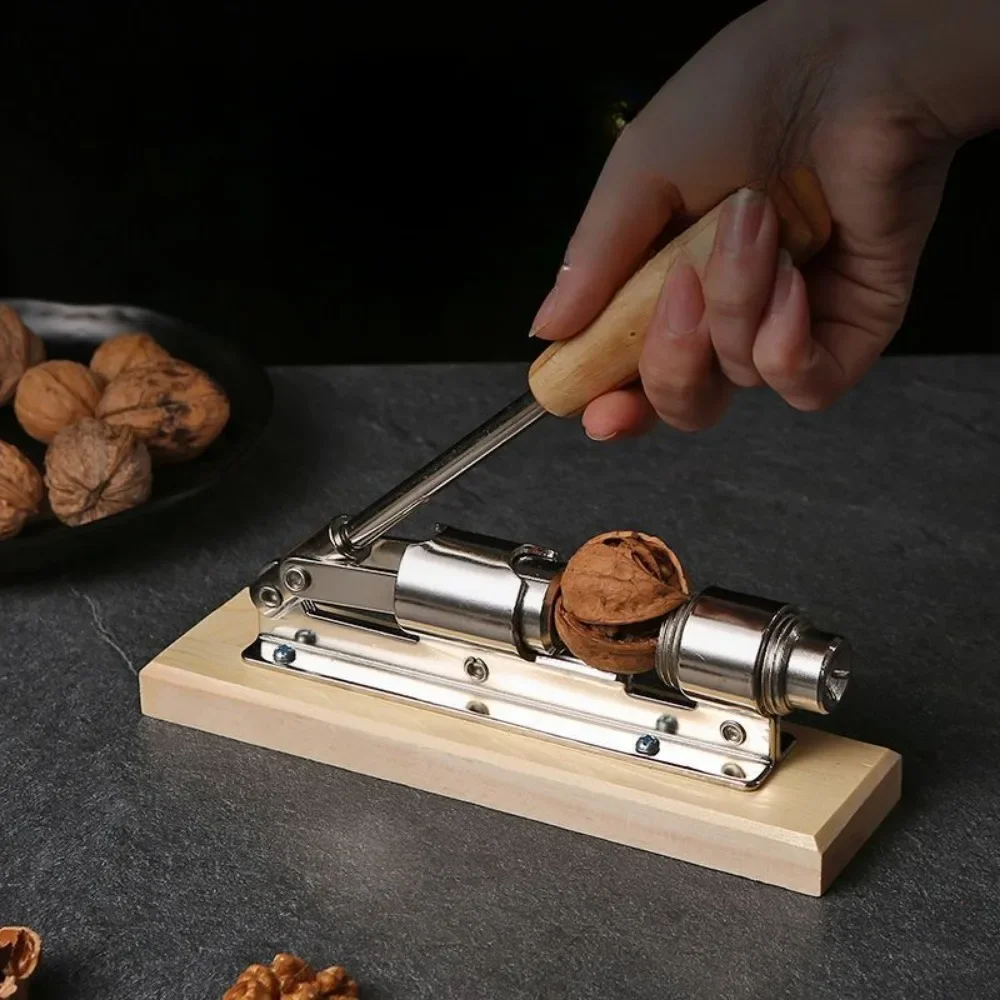 Manual Stainless Steel Nut Cracker Mechanical Sheller Walnut Nutcracker Fast Opener Kitchen Tools Fruits And Vegetables