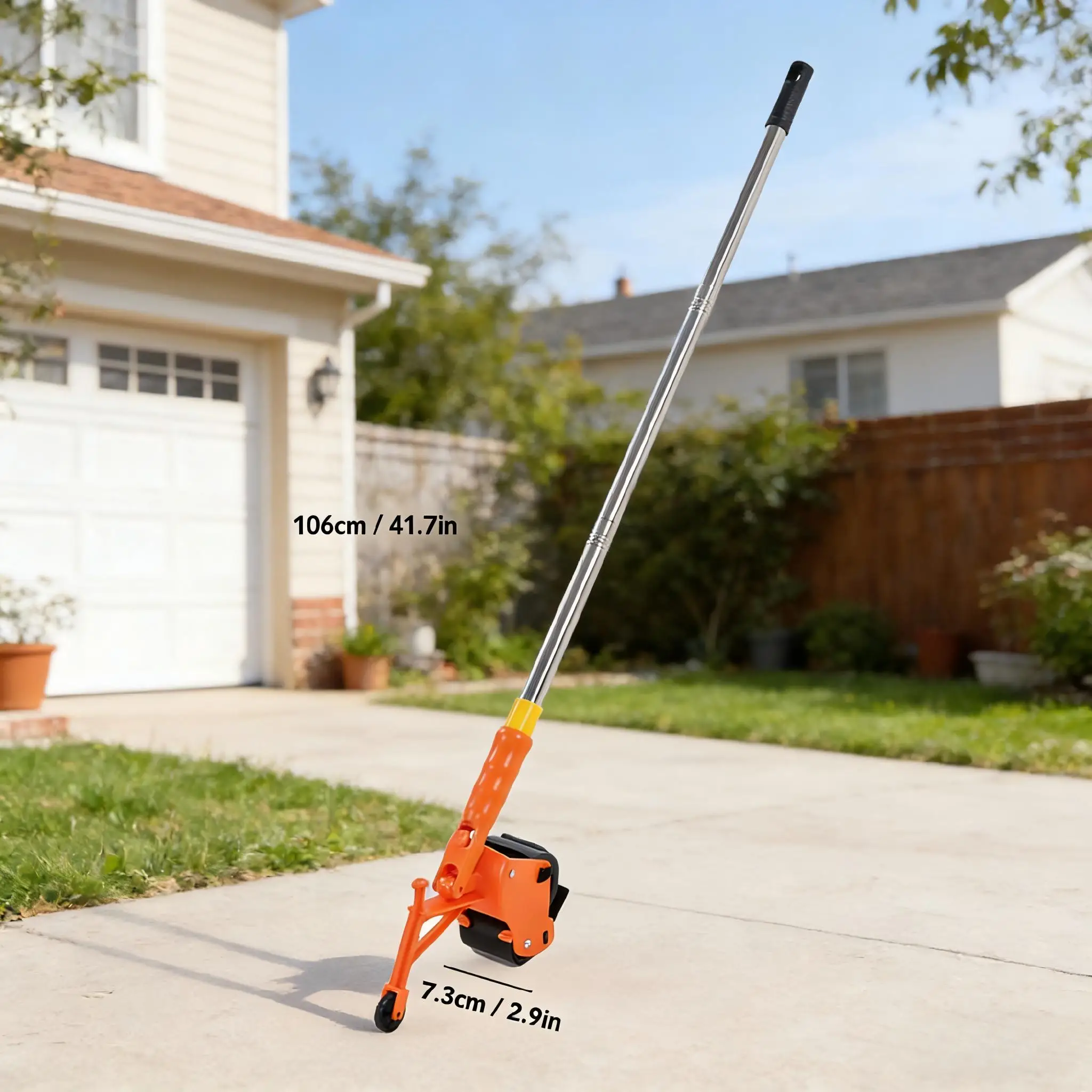Tape Applicator 41.7 x 2.9in Floor Film Tape Applicator Ergonomic Design ABS Home Seam Gluing Wall Floor Renovation Tool