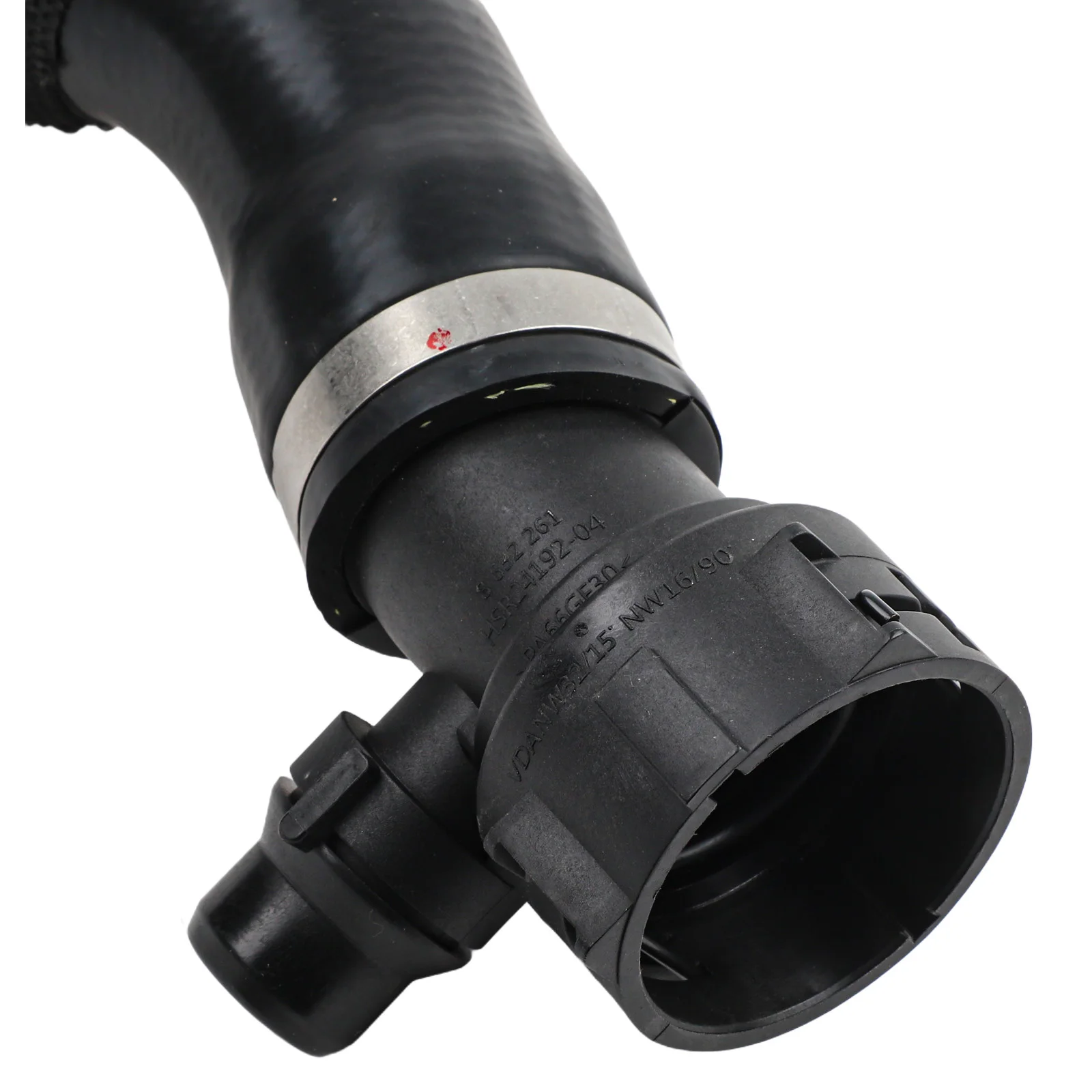 For BMW 740i Excellence Sedan Upper Radiator Hose Radiator Coolant Hose Vehicle Repair Black Perfect Match Car Plastic Material