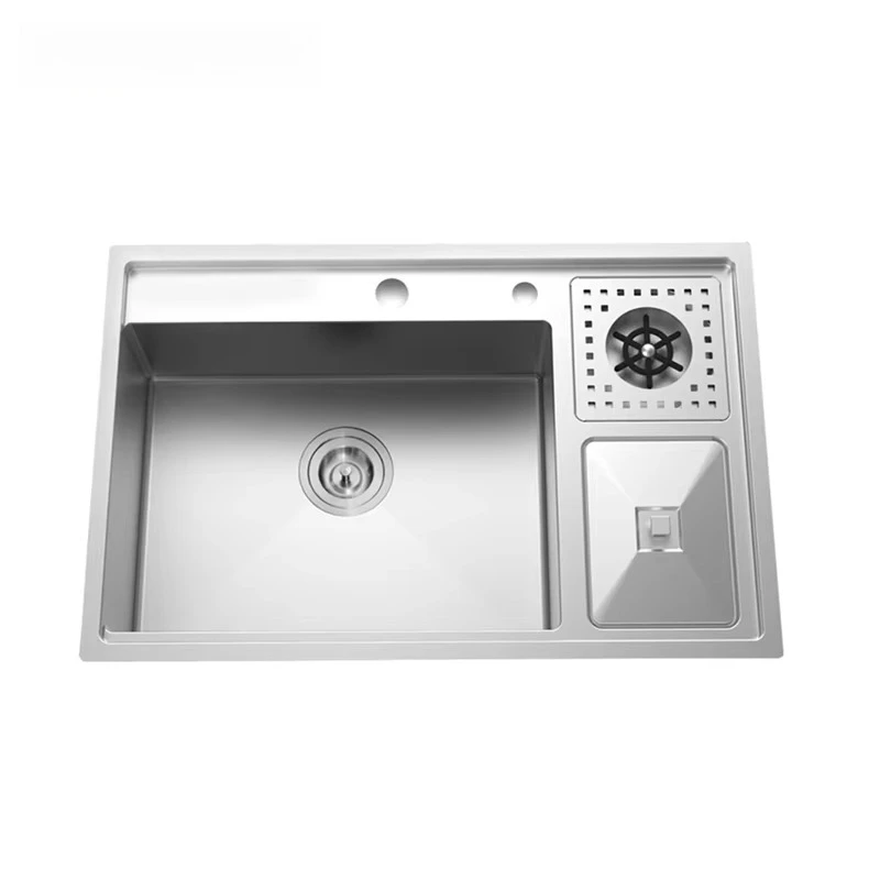Factory Direct 2026 New Style High Quality Multifunction  Bars Sink Kitchen Sink Cup Rinser 304 Stainless Steel Handmade Kitchen