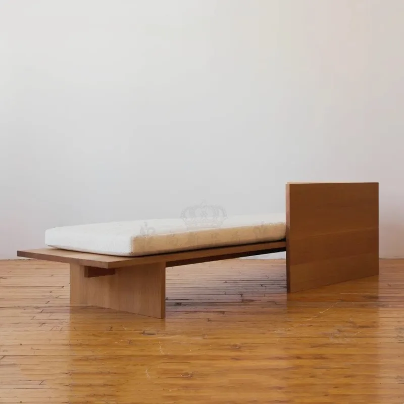all-solid wood sofa wabi-sabi style living room modern simple small apartment Japanese-style solid wood sofa 3