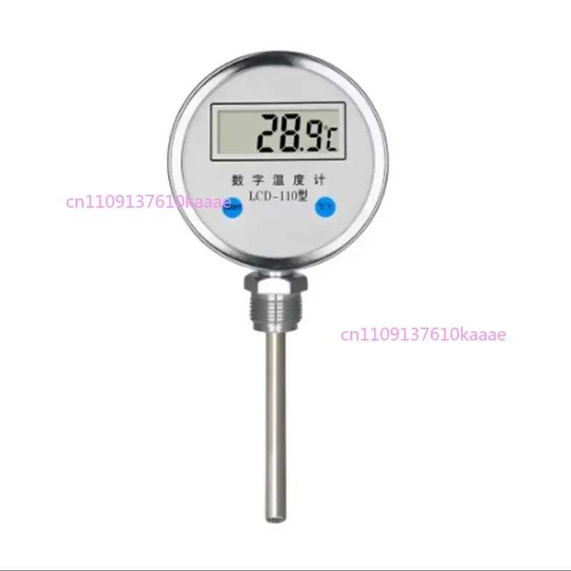 

Digital Display Bimetallic Thermometer Industrial Stainless Steel Boiler Electronic Plug-in Thermometer