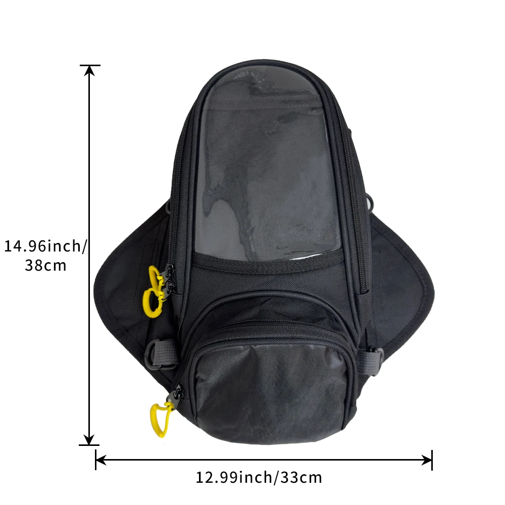 Multifunctional Motorcycle Tank Bag, Water Resistant Dustproof Storage Bag for Motorcycle Riding