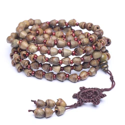Natural bodhi Bracelet 8mm-9mm 108 Eucalyptus beaded