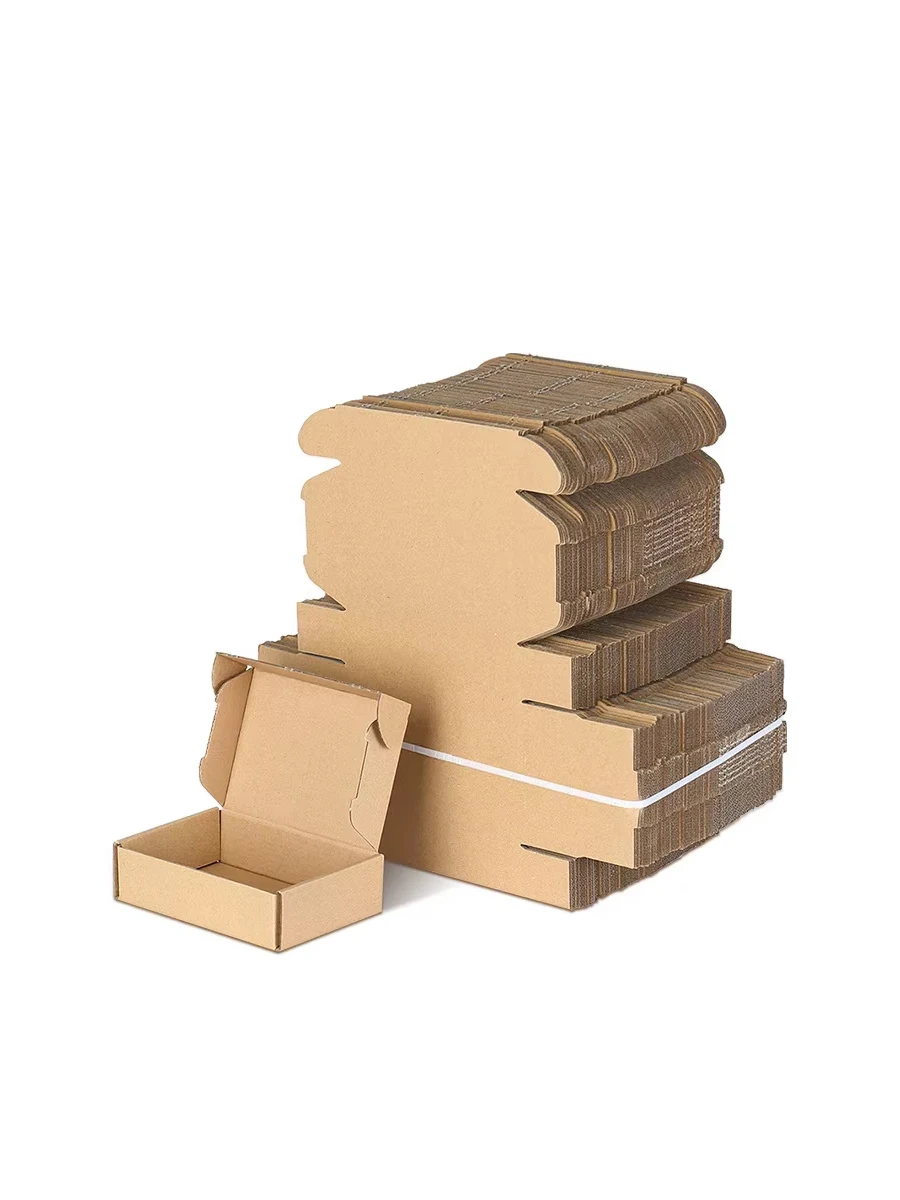 10 Stück Braune Kartonverpackung in Verschiedenen Größen für Hochzeiten, Partys, Geschenke, Schokolade, Süßigkeiten und Events – Detail 1