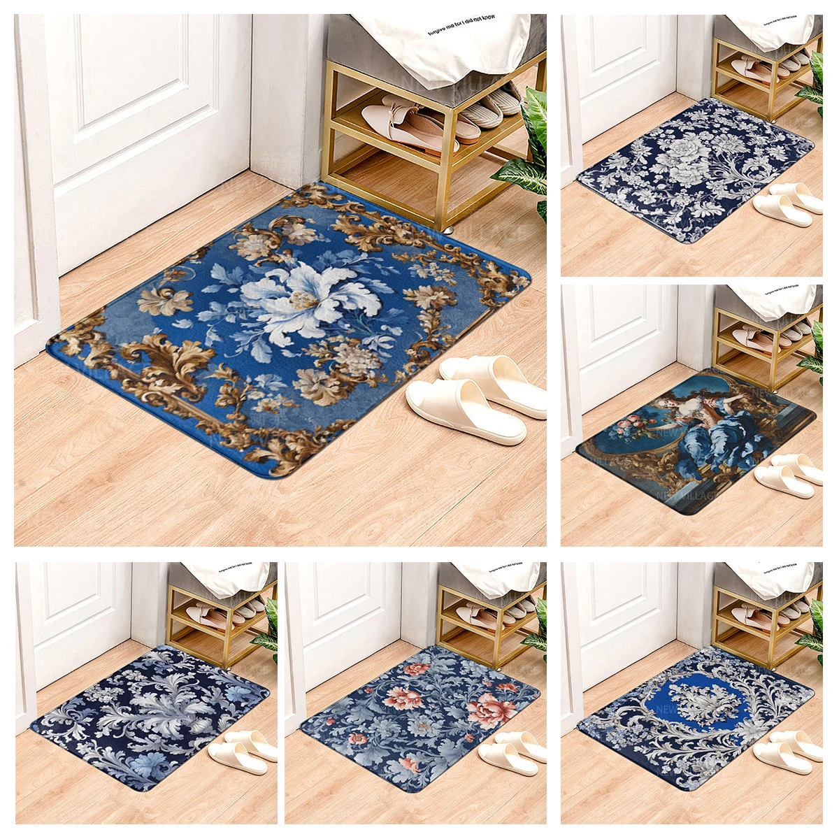 House entrance carpet Home door mat Modern Nordic style Room Bath Foot bathroom non-slip Kitchen water absorption rugs Abstract