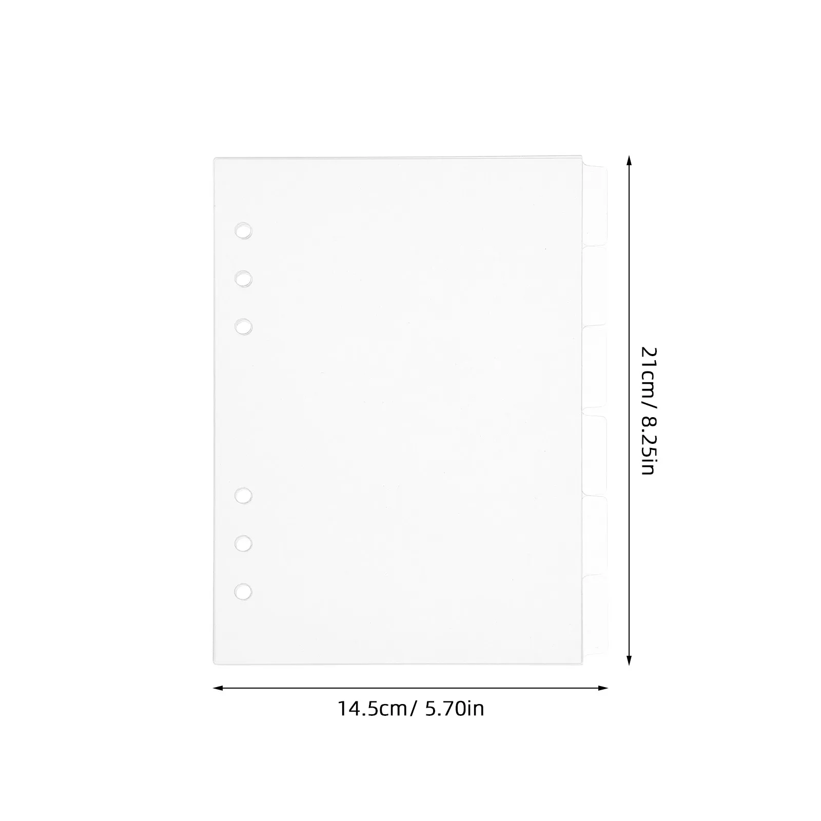 6Pcs Acrylic Notebook Cover Transparent Refillable Binder Shell for DIY Journal Planner A5 Organizer Modern Clear Sheet - view 5