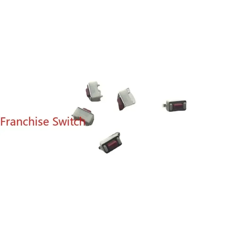10PCS High Quality Red Handle Light Touch Switch Button  3*6*4.3 Patch Foot Jog With 2 Fixed Columns