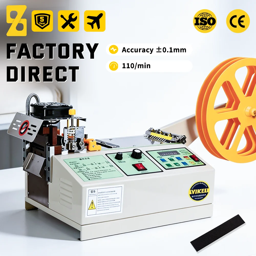Fully Automatic Cutting Machine Computer Hot Cold Belt Cutting Machine Cutting Equipment for Ribbon Elastic Band Zipper Webbing