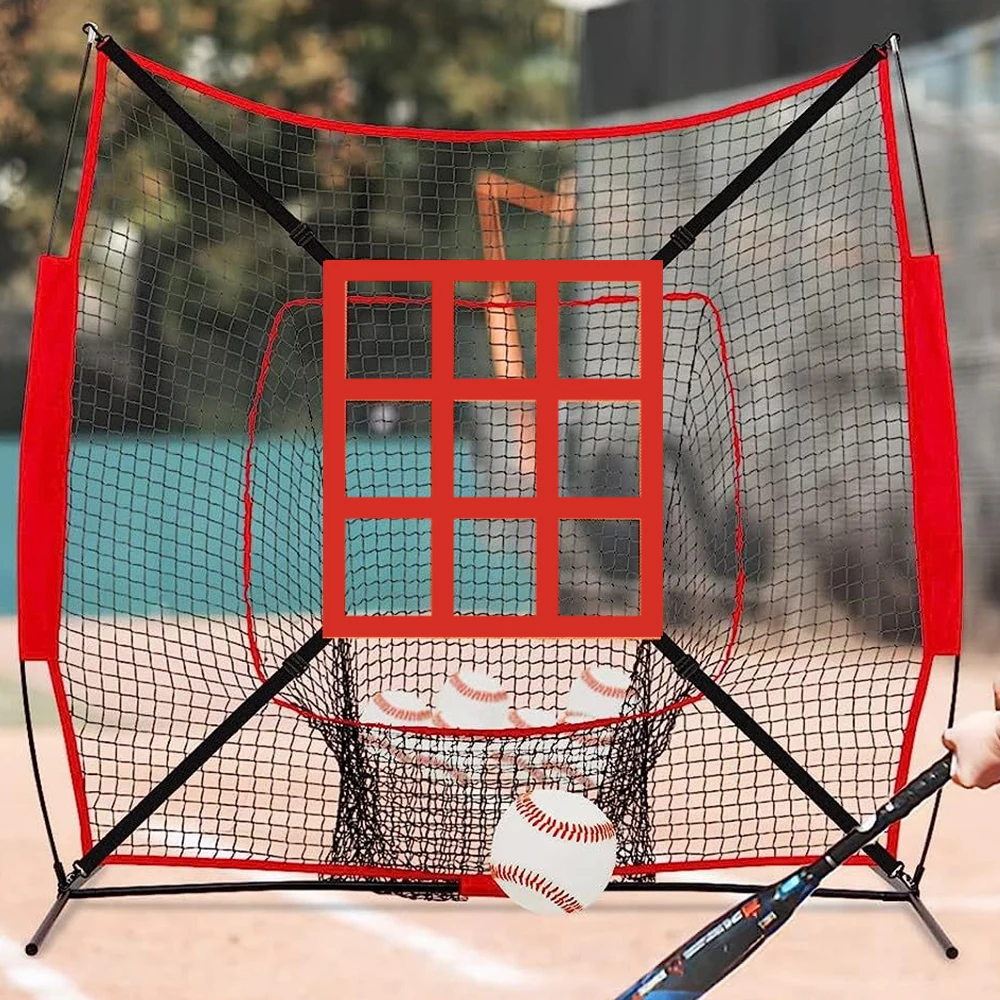 Strike Zone Target Practice Accuracy Training Throwing Baseball Softball Pitching Target Baseball Pitching Net Training Aids