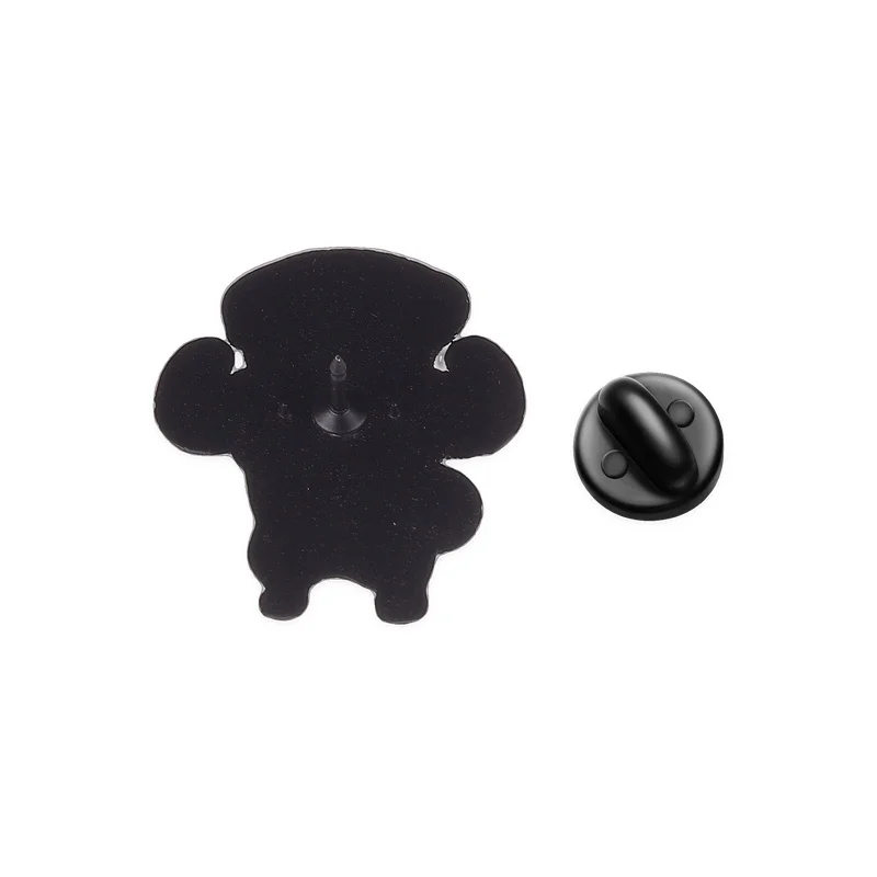 Gym Animals Emaille-Pins: Cartoon Muskel-Eidechse, Mops, Pferd Broschen – Fitness-Meme-Schmuck als Geschenk für Freunde – Detail 4