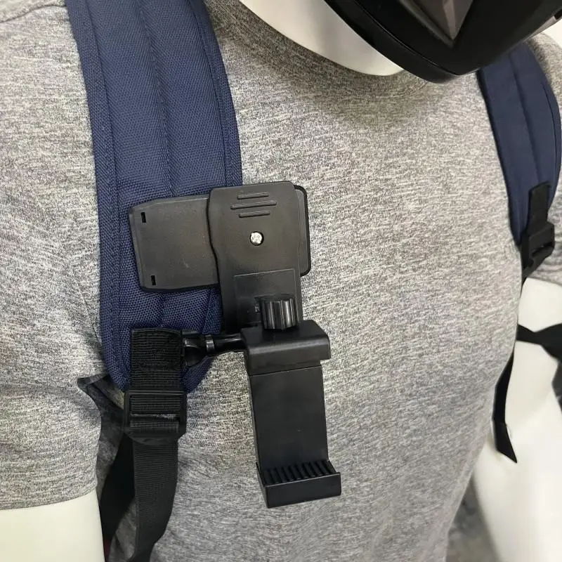 Universal Action Camera Backpack Mount Durable ABS Bracket for   Insta360 Hiking Travel Vlog Shooting