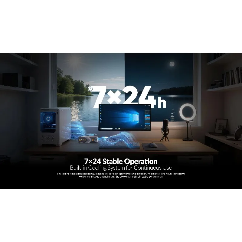 TB-P51 5-Channel 3G-SDI Acquisition and Playback Dock 40Gbps Ultra High Speed 60W PD for Live Streaming