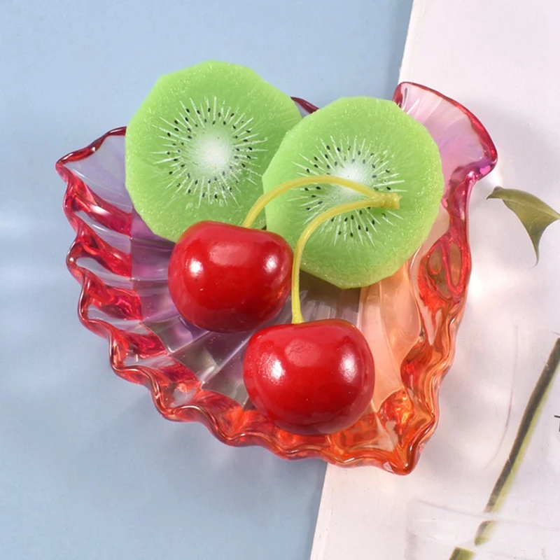 Diy Crystal Epoxy Mold Leaf Starfish Dish Fruit Accessories Storage Box Silicone