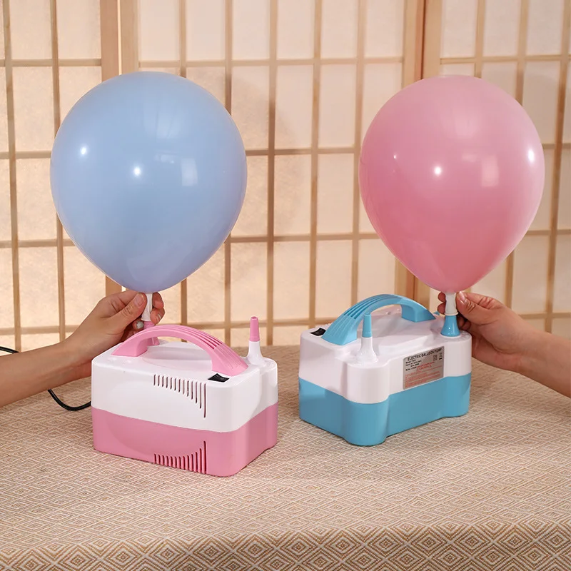 Inflatable Electric Balloon Pump for Helium Long Doubled Balloons EU UK Plug Automatic Electric Balloons Inflator Pump Portable