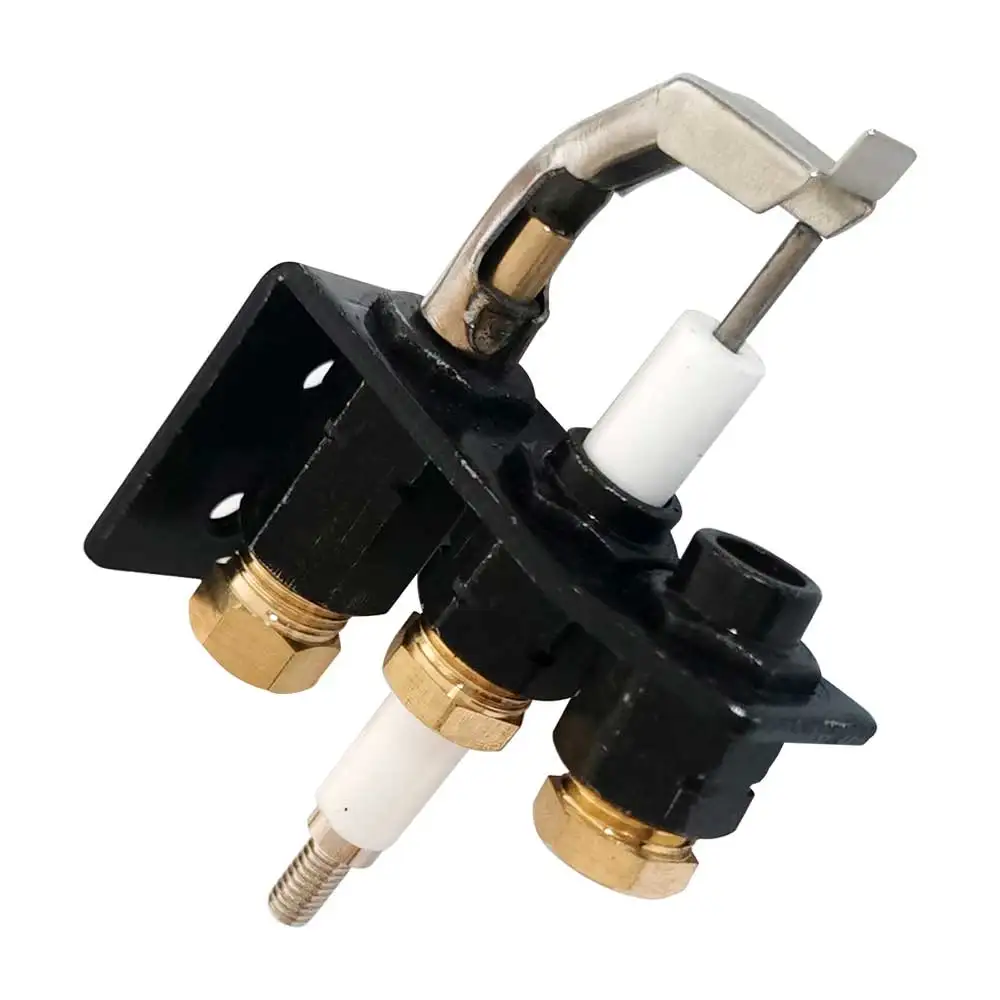 BEHAIVAN Liquefied Gas Black 2.3 Wire Long Open Flame Fire Head Gas Boiler Catering Ignition Pilot Burner Head Gas Burner Parts