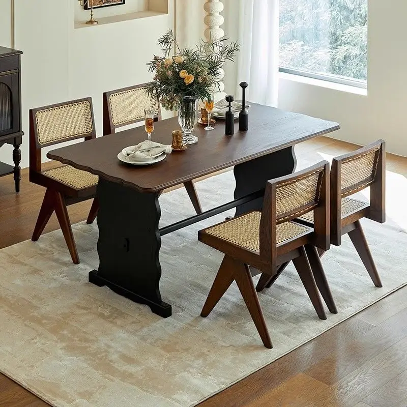 

Restaurant Wooden Dining Table Nordic Minimalist Modern Luxury Dining Table Living Room Kitchen Mesas De Jantar Furniture Home