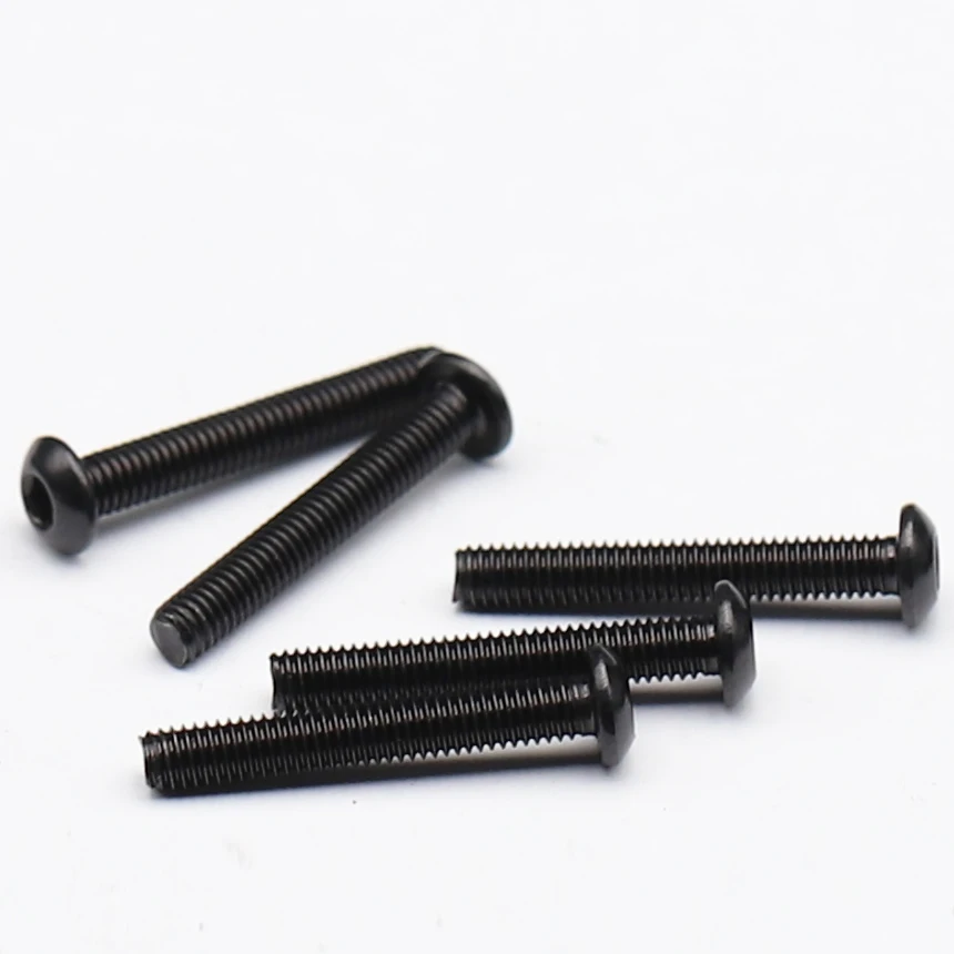 M3 M4 M5 5mm 6mm 8mm 10mm 12mm to 30mm Black 304 Stainless Steel SS DIN7380 Bolt Hex Hexagon Socket Pan Round Button Head Screw