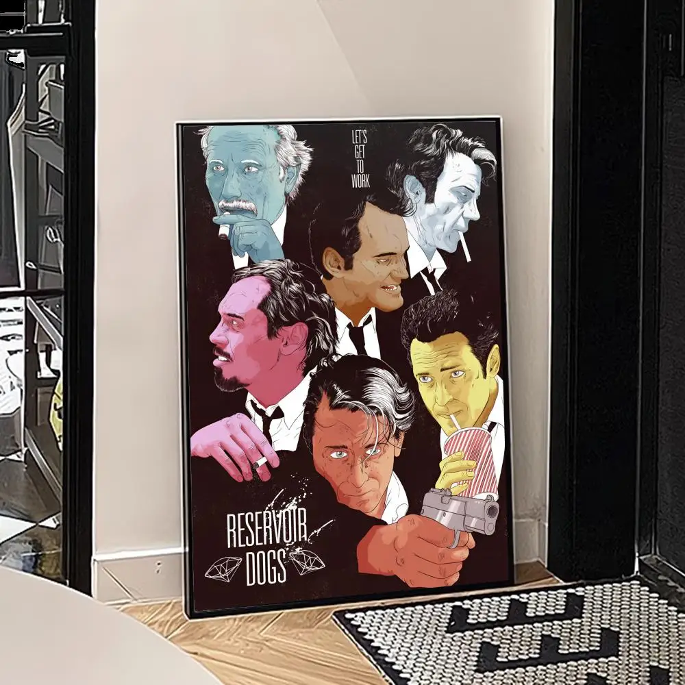 Reservoir Dog Poster Vintage Posters Sticky Retro Kraft Paper Sticker DIY Room Bar Cafe Kawaii Room Decor