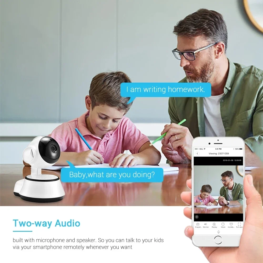 V380 Pro IP Camera HD Smart Surveillance Home Wireless Cloud Intelligent Auto Tracking Of Human CCTV Network Wifi Camera