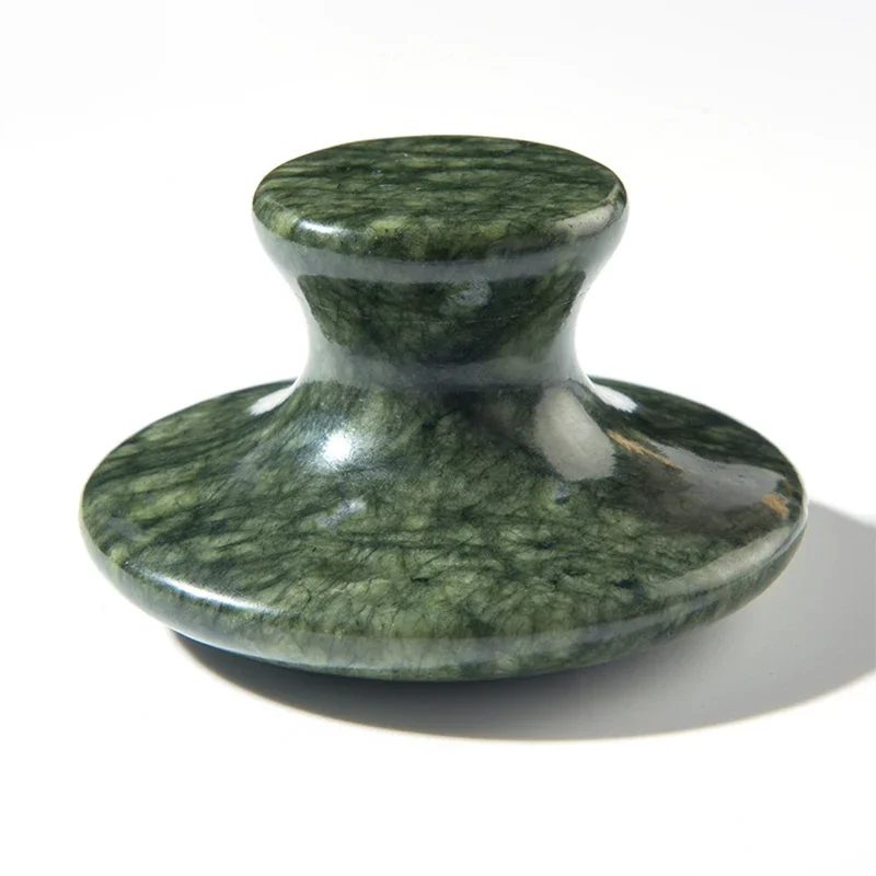 Jade natural grande cogumelo em forma de massageador ciu jade raspagem beleza guache raspador beleza gua sha massagem pedra